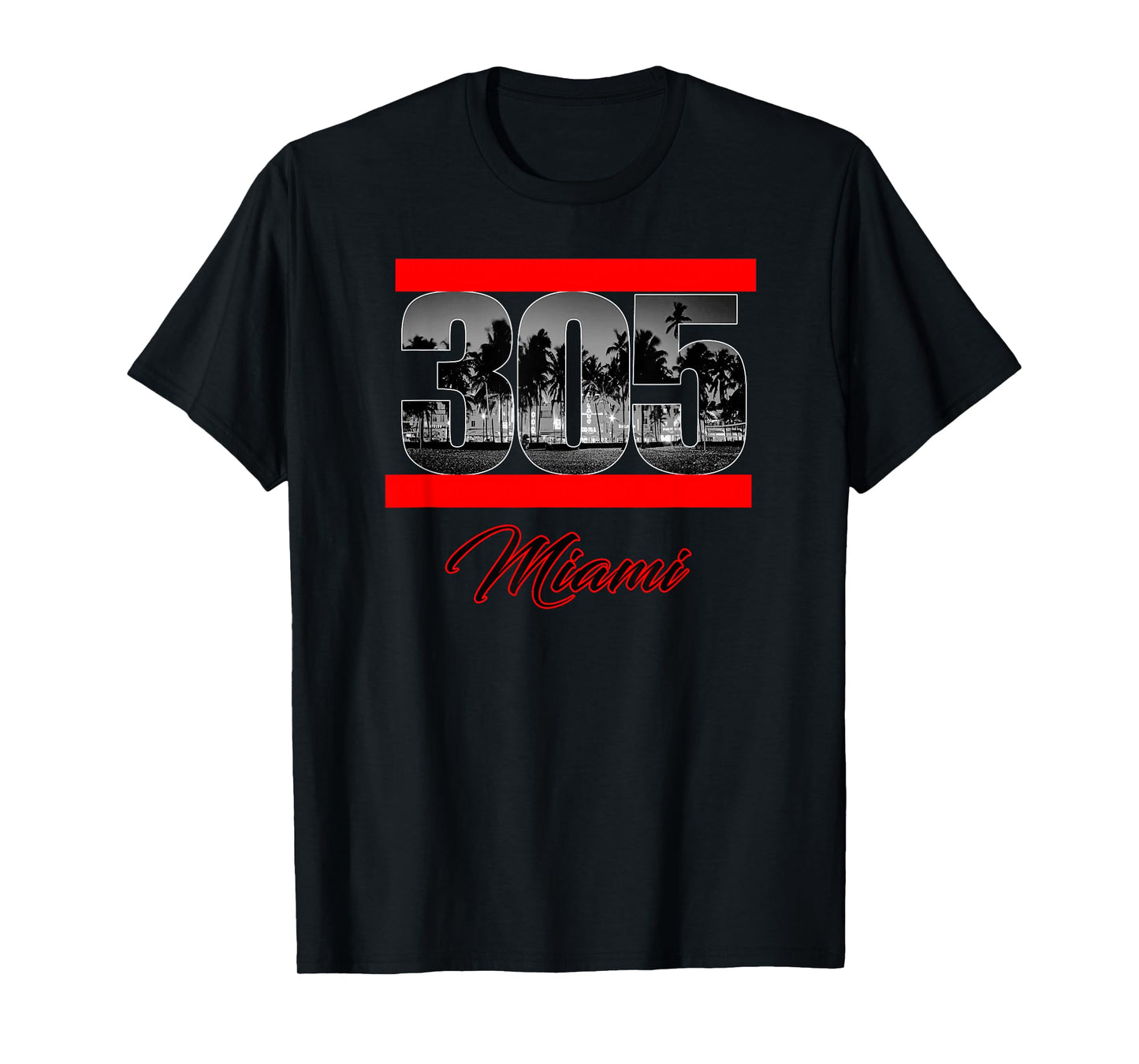 Miami Dade County South Florida 305 South Beach Design T-Shirt