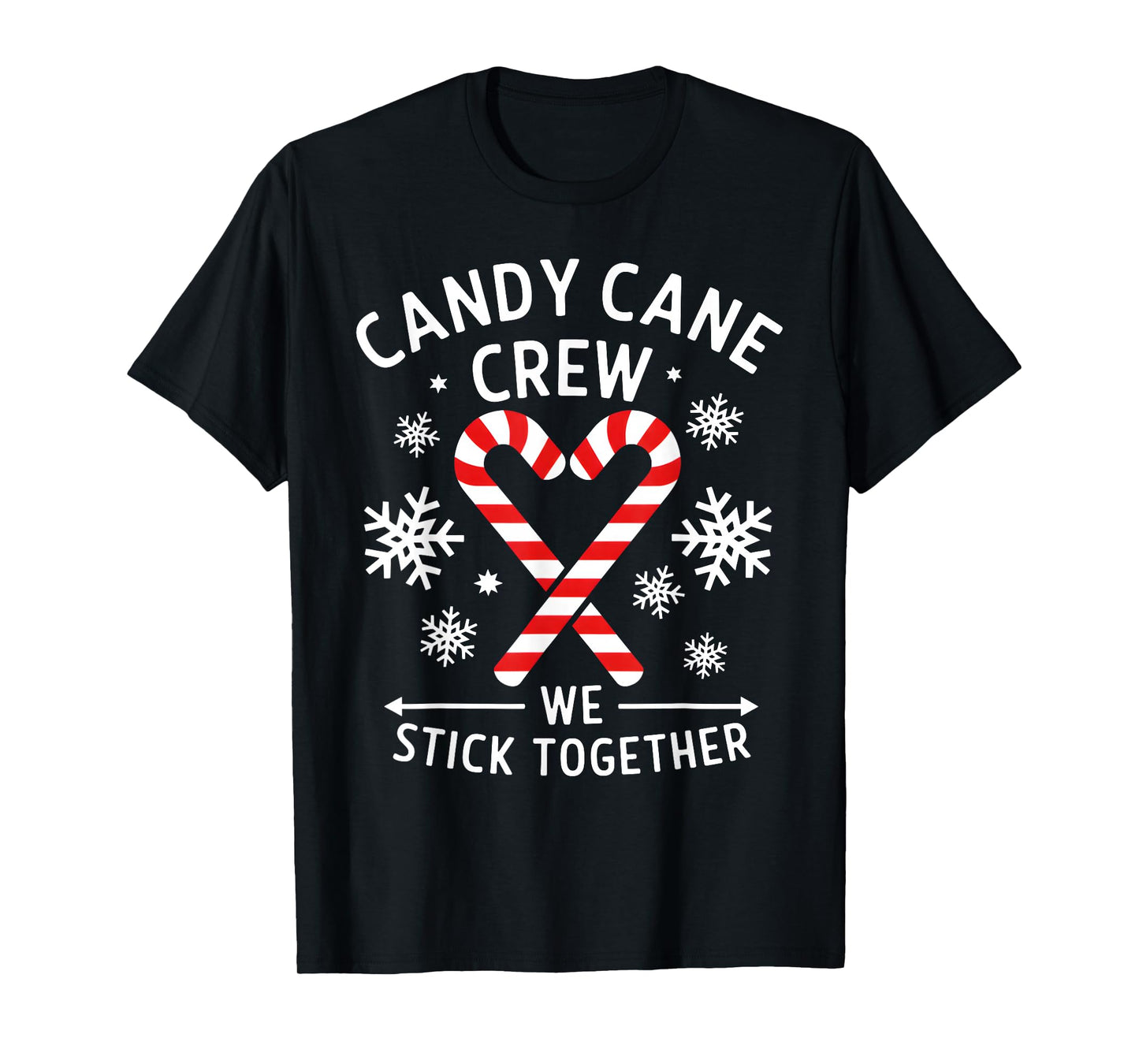Christmas Candy Cane Heart Holiday Family Matching Pajama PJ T-Shirt