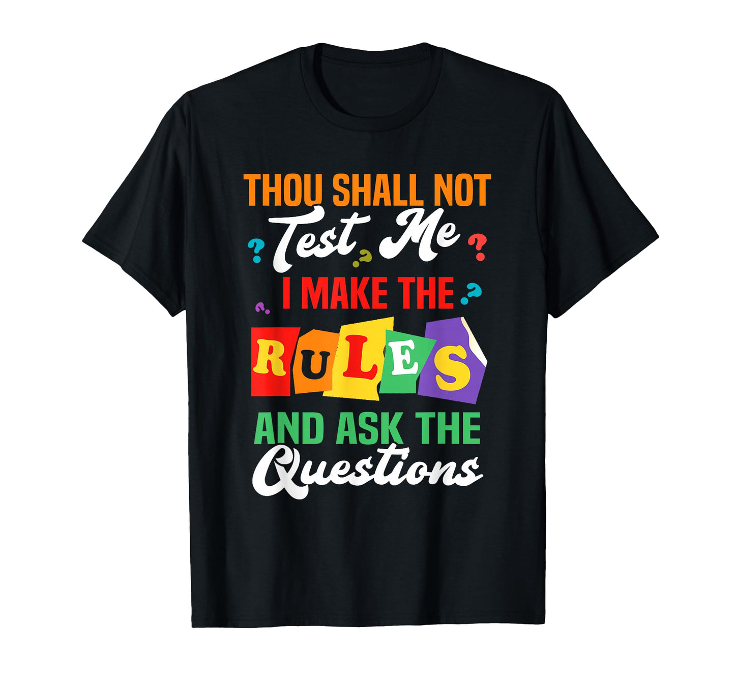 Trivia Night Host Thou shall not test me T-Shirt