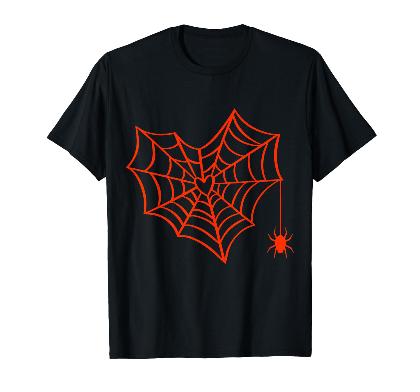 Halloween Spider Web Costume Cute Heart Spider Web Cobweb T-Shirt