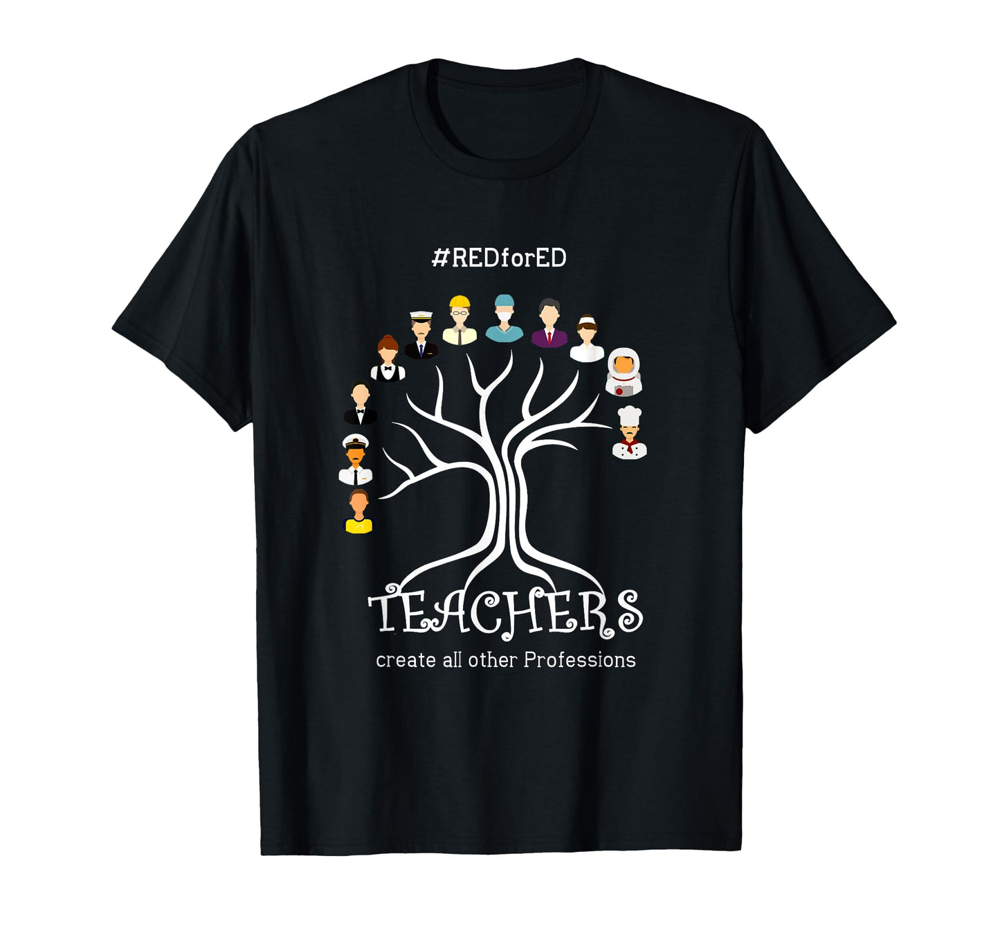 Red for ed Washington Protest Teacher or Back to School Tee T-Shirt