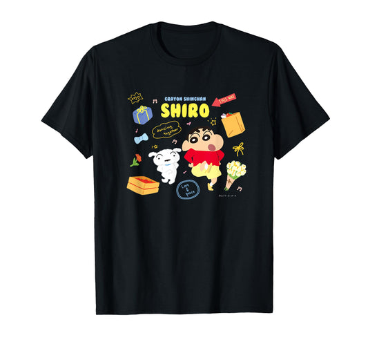 Crayon Shin-chan happy!Shiro Dance together T-Shirt