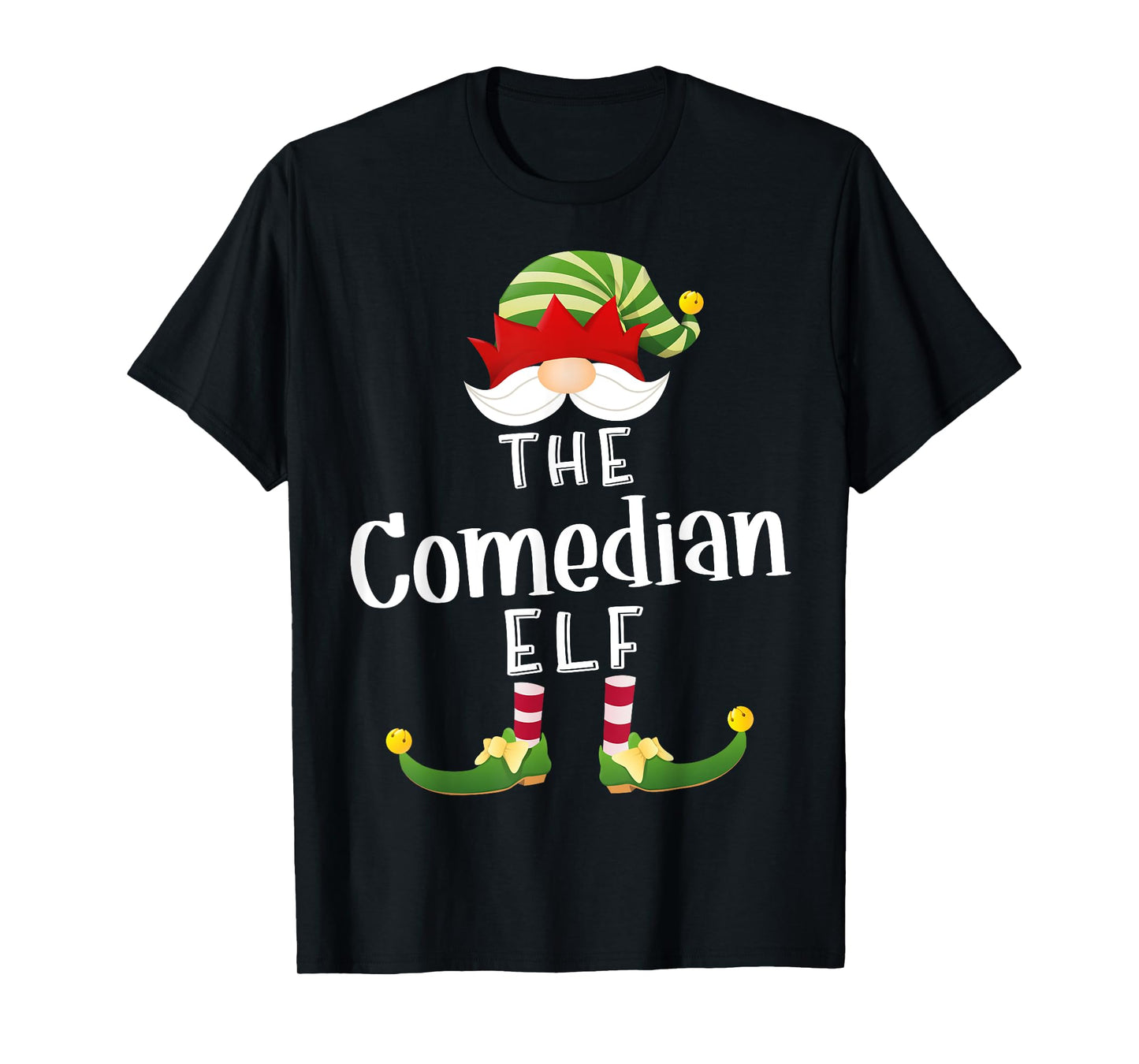 Comedian Elf Group Christmas Funny Pajama Party T-Shirt