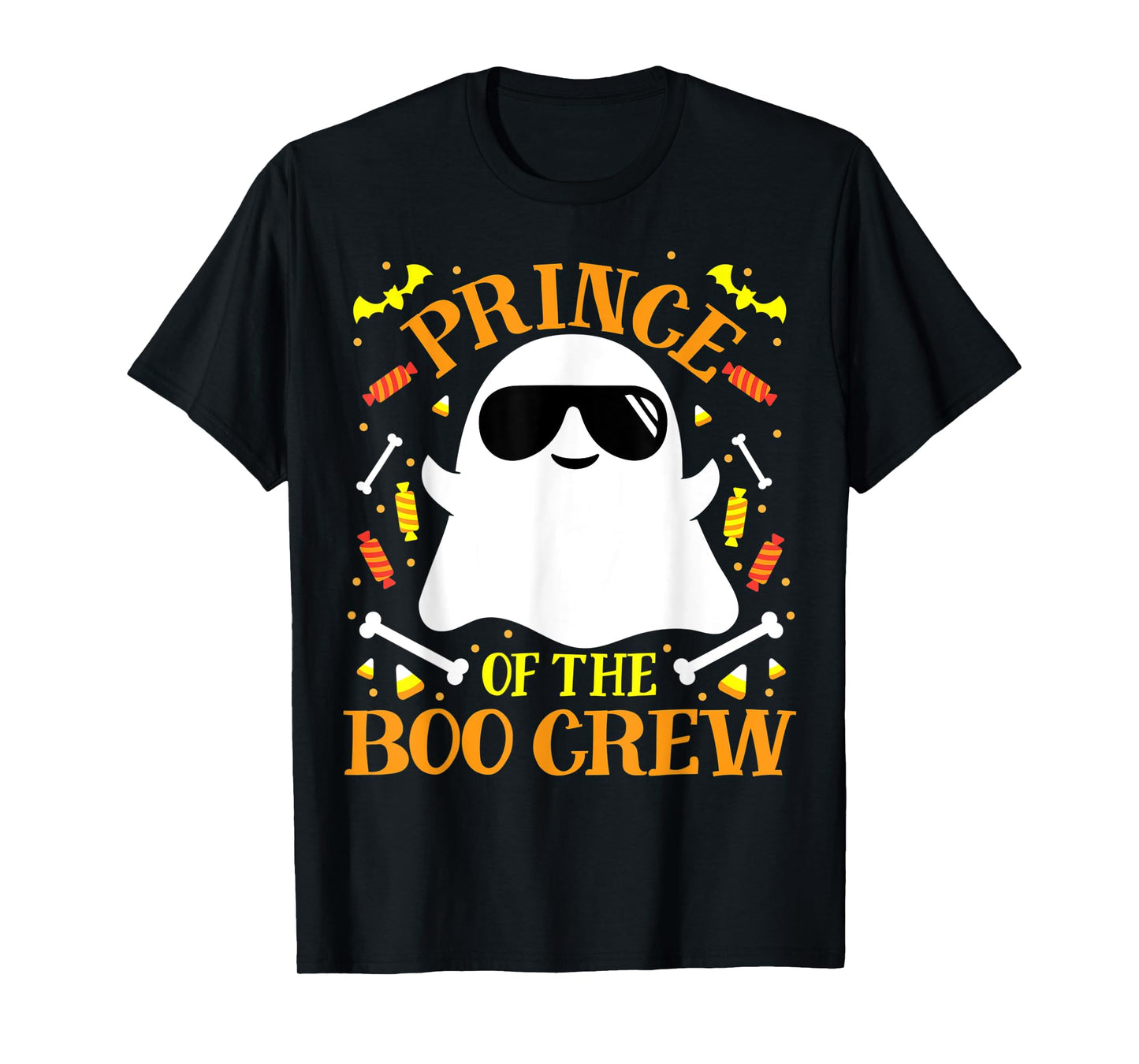 Prince Boo Crew Ghost Matching Family Set Fun Boys Halloween T-Shirt