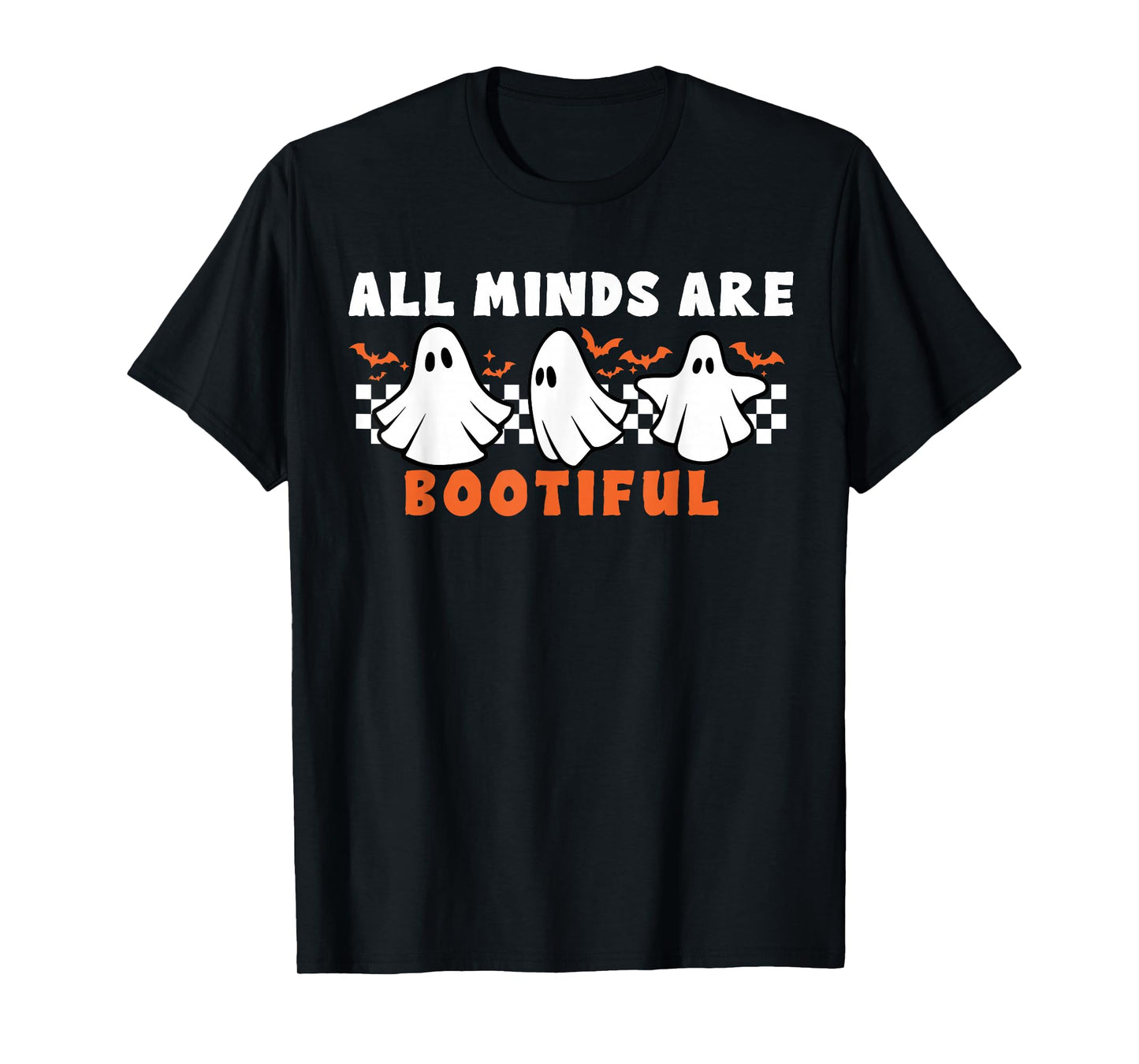 Mental Health Autism Awareness Ghost Teacher Halloween T-Shirt