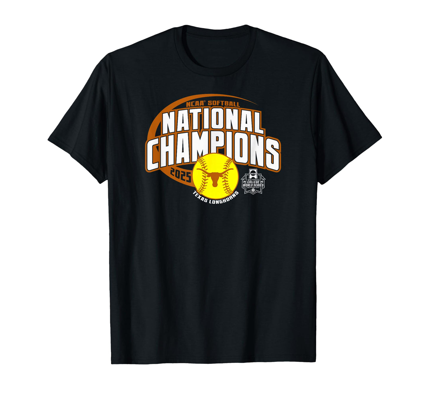 Texas Longhorns Softball National Champs 2025 WCWS Swoop T-Shirt
