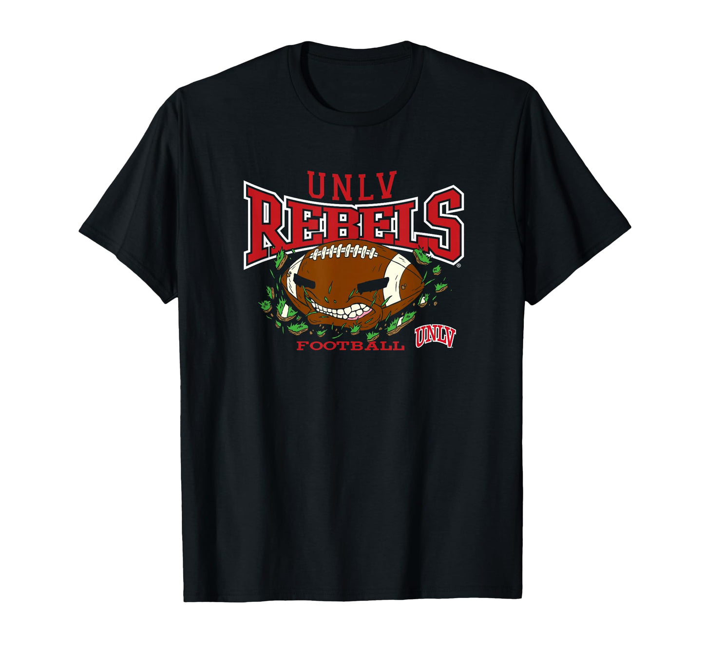 UNLV Rebels Football Bite Black Officially Licensed T-Shirt