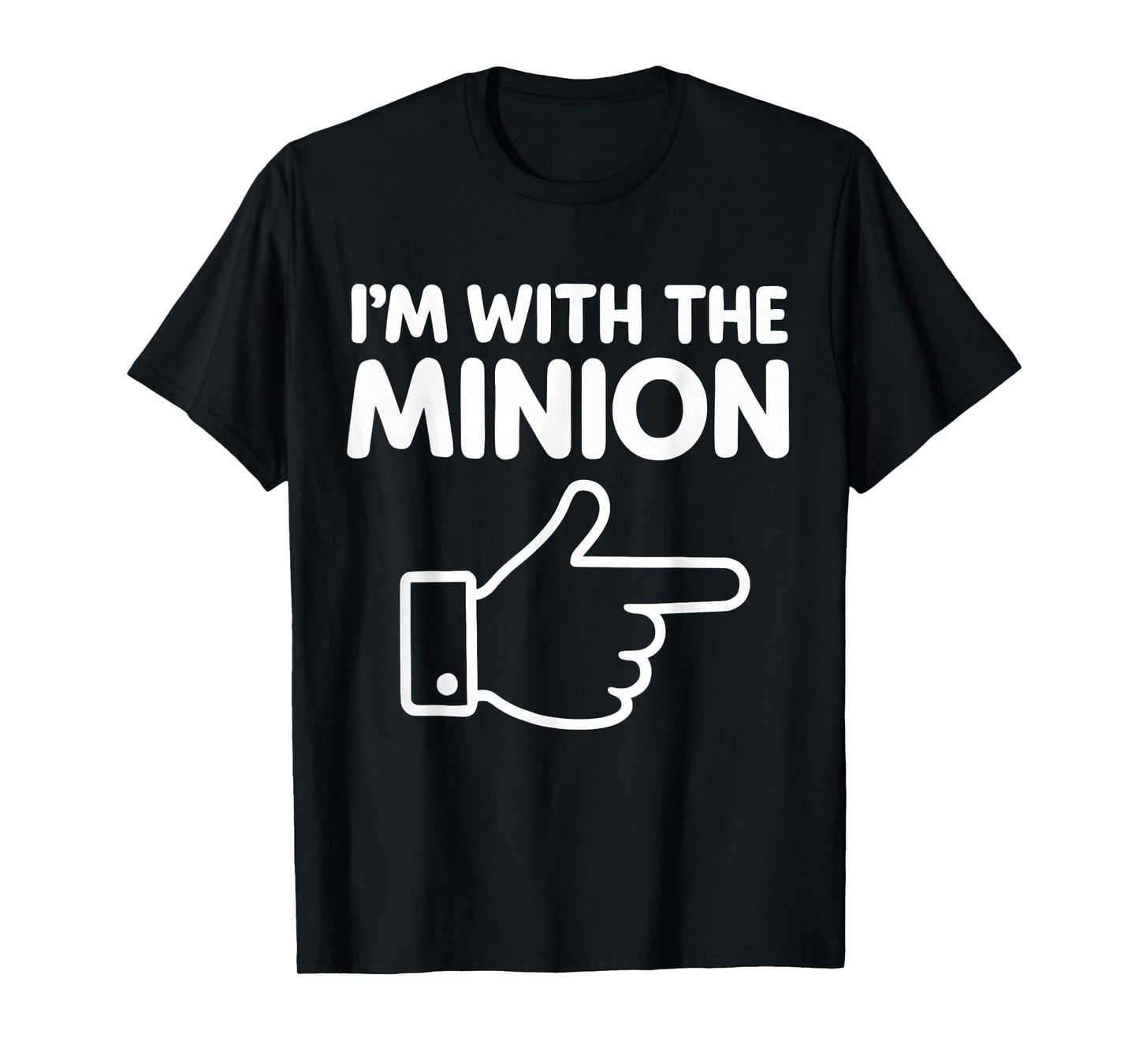 I'm with The Minion Costume Family Lazy Easy Halloween T-Shirt