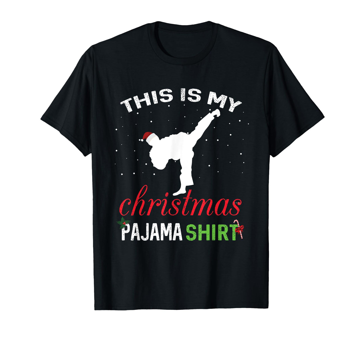 This is My Christmas Pajama Karate Gift Martial Art T-Shirt