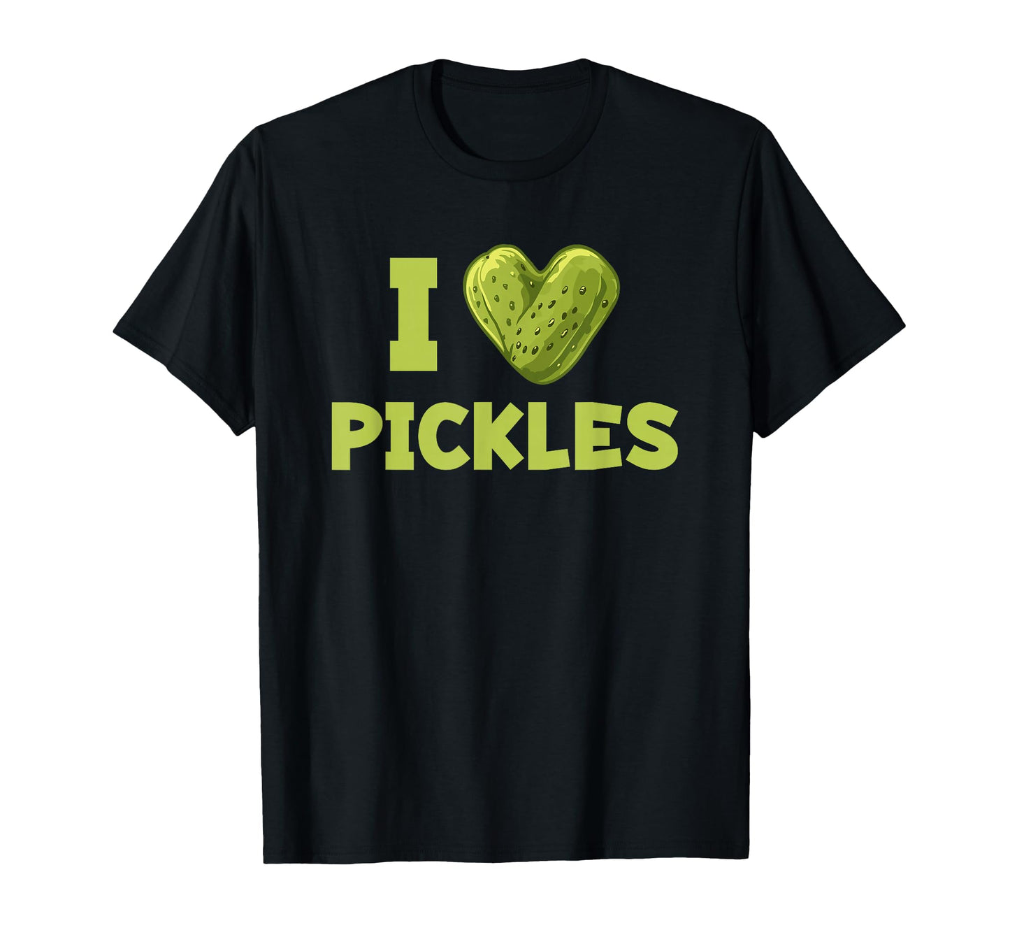 Funny I Love Pickles Heart T-Shirt