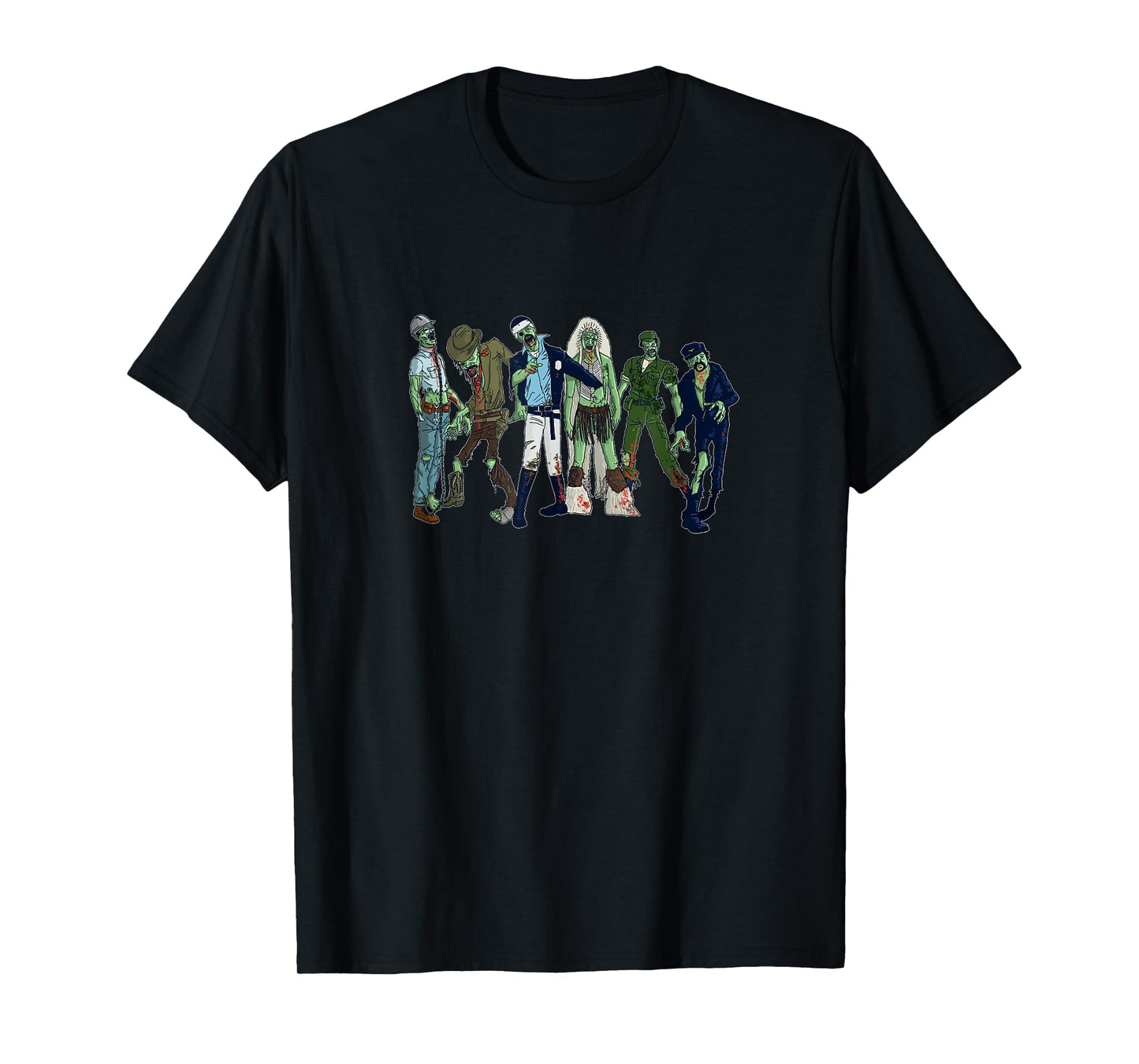 Village of the Zombie People Spooky Zombie Design T-Shirt
