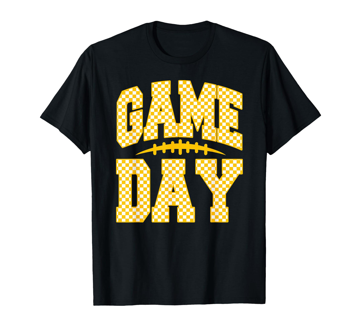 Game Day Football Season Football Mama Girl Red Gold Vibes T-Shirt