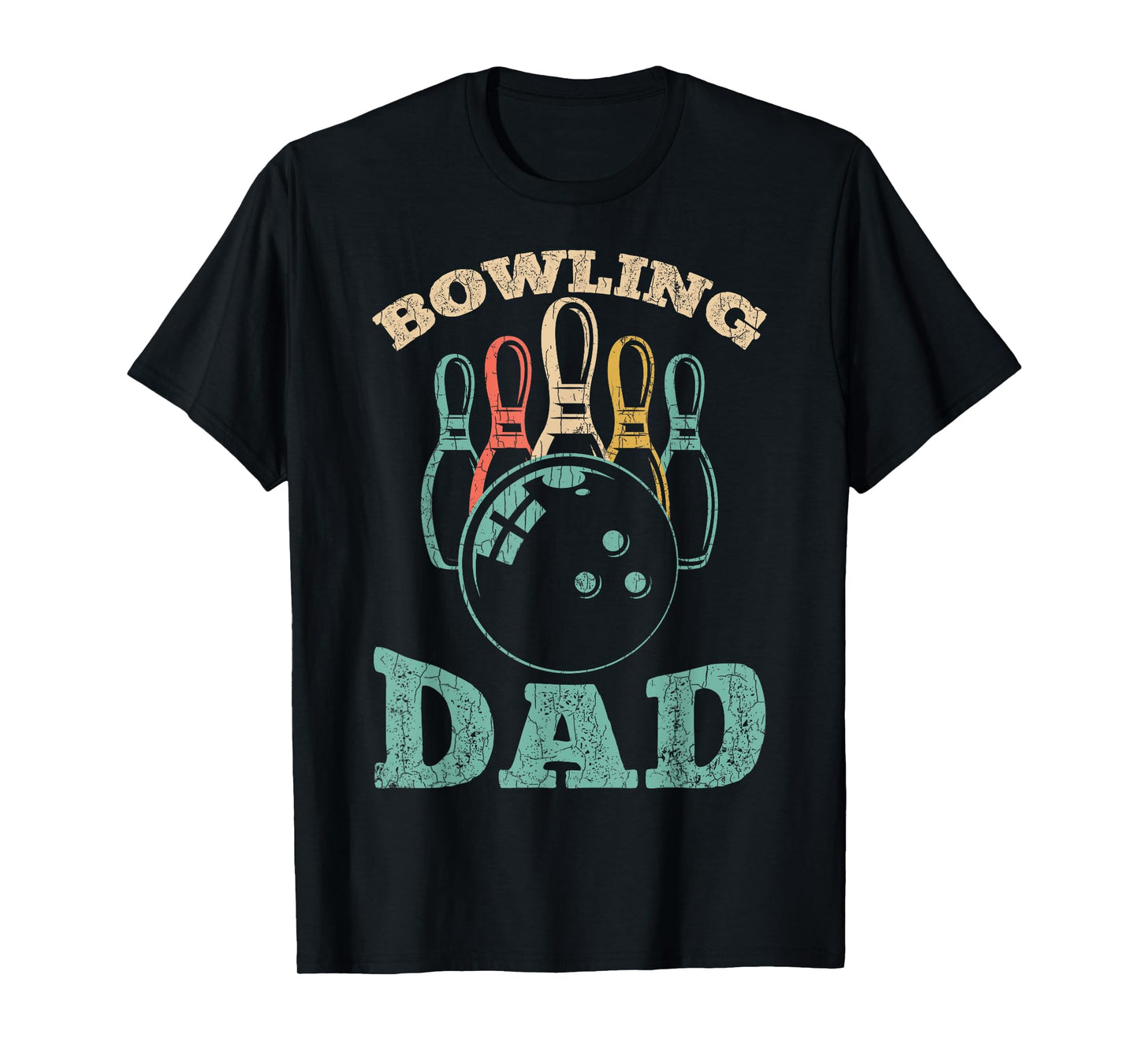 Bowling Dad Funny Bowler Graphic For Father's Day T-Shirt