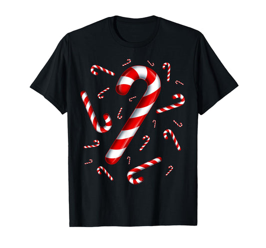 Christmas Candy Cane Red and White Sweet Twisted Candy T-Shirt