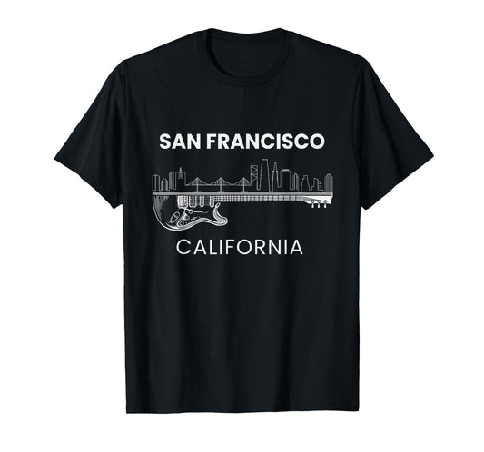 San Francisco California Souvenir Men Women Music California T-Shirt