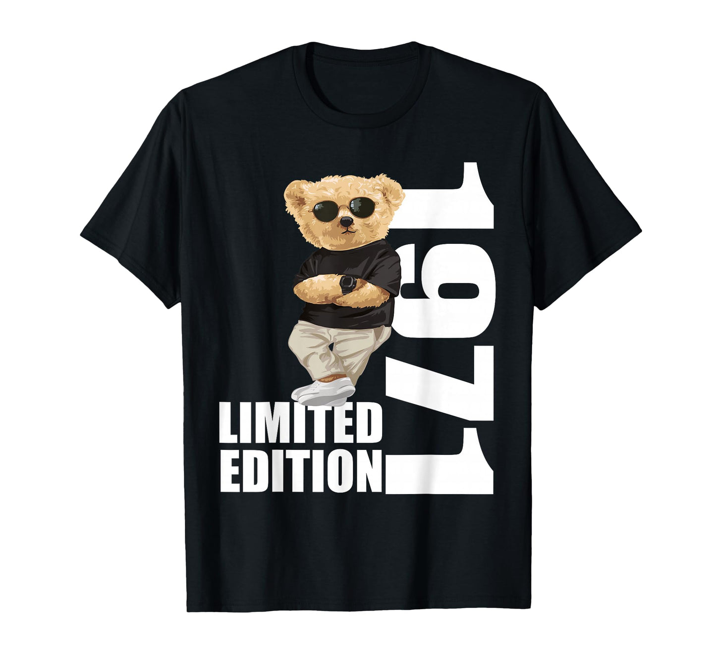 Limited Edition 1971 Bear Birthday 1971 Vintage 1971 T-Shirt