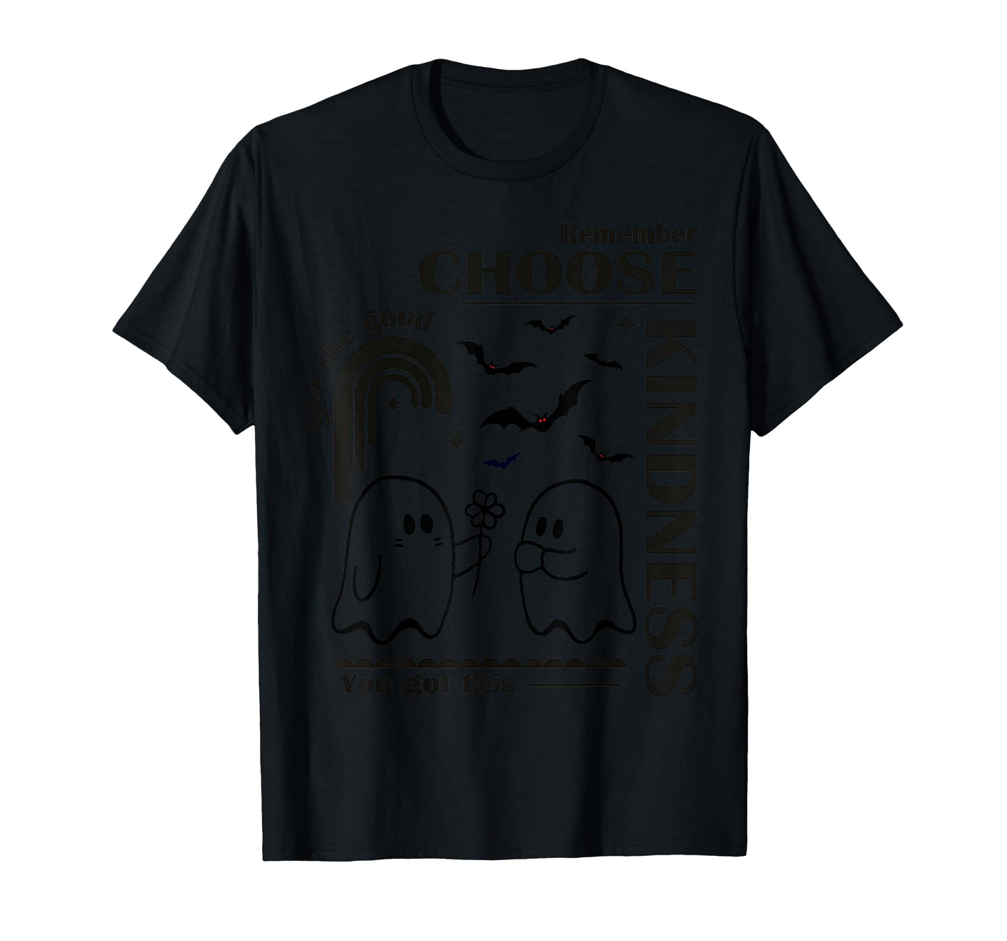 Unity Day Orange Halloween Boo Ghost Choose Kindness Kids T-Shirt