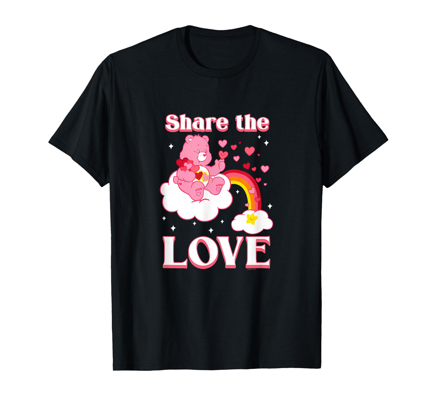 Care Bears Share The Love Love-A-Lot Bear Retro Cartoon T-Shirt