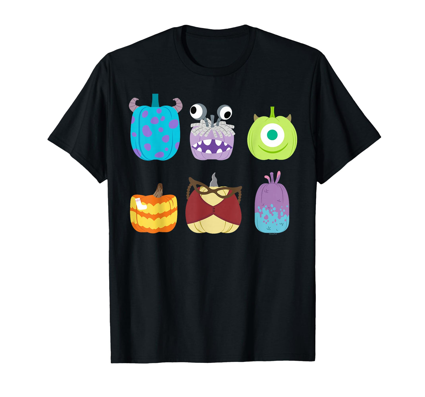 Disney and Pixar's Monsters, Inc. Halloween Pumpkin Grid T-Shirt