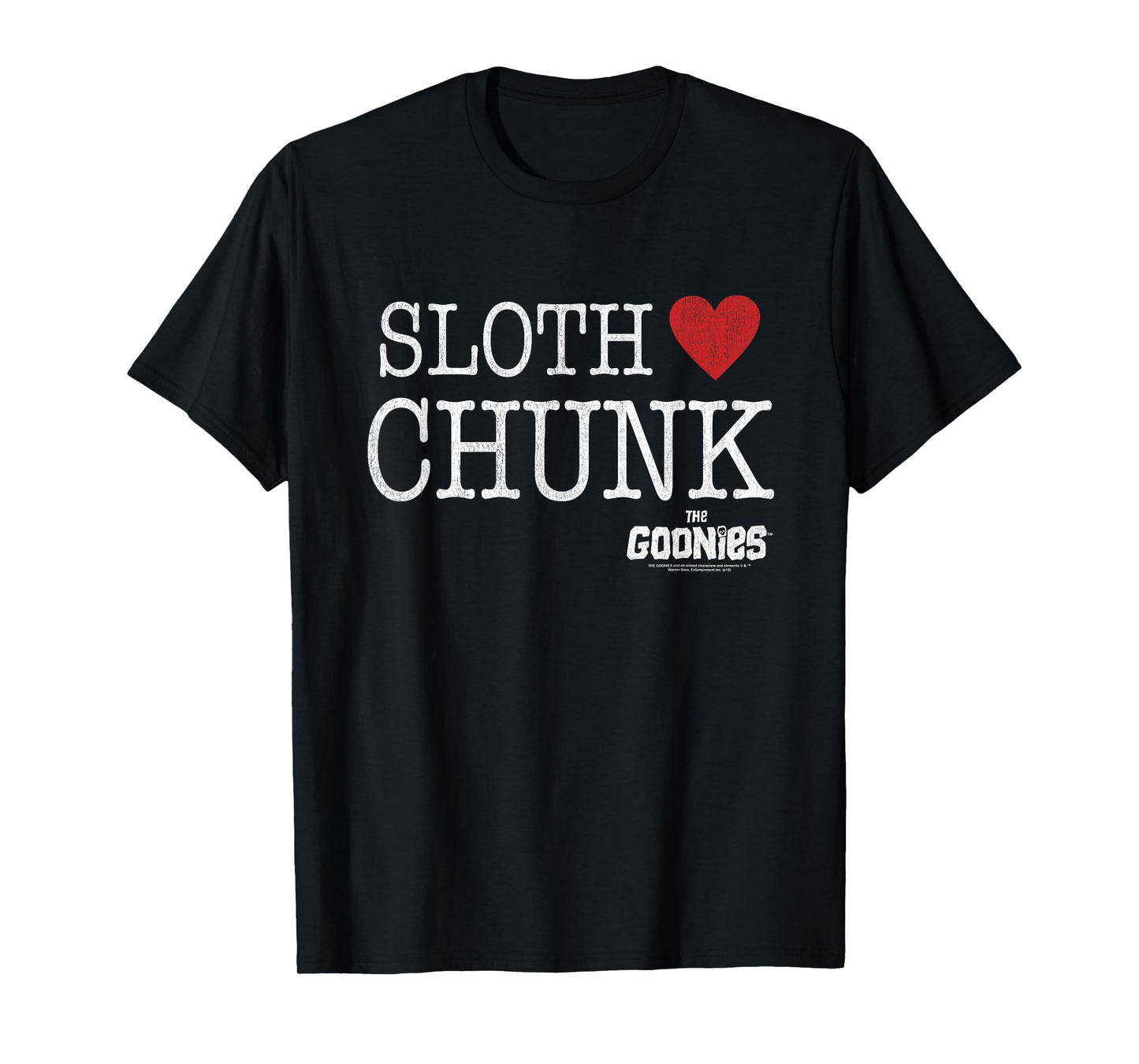 The Goonies Sloth Heart Chunk T-Shirt