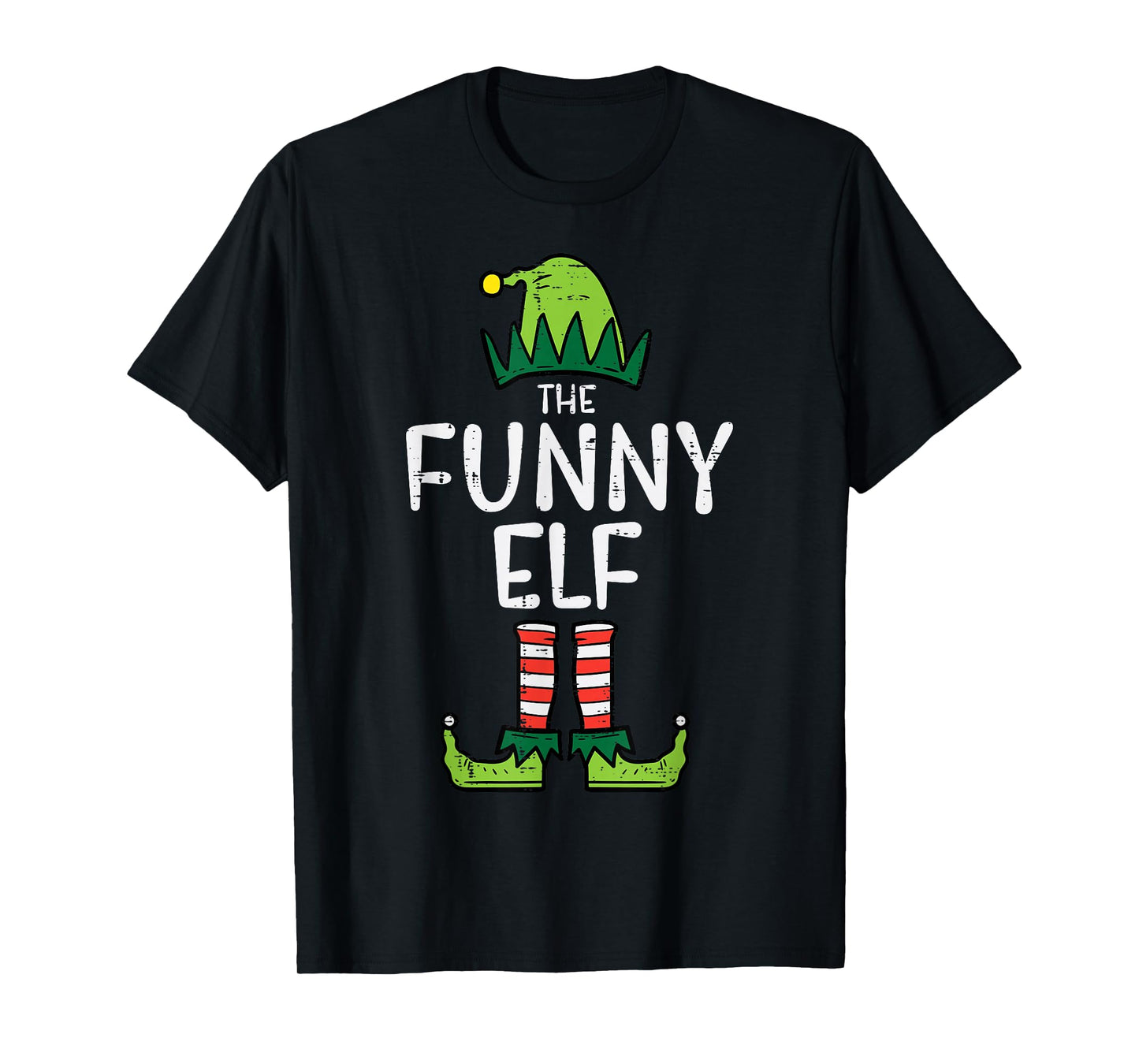 Funny Elf Matching Christmas Family Uncle Grandpa T-Shirt