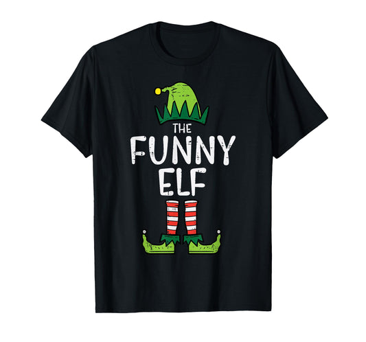 Funny Elf Matching Christmas Family Uncle Grandpa T-Shirt