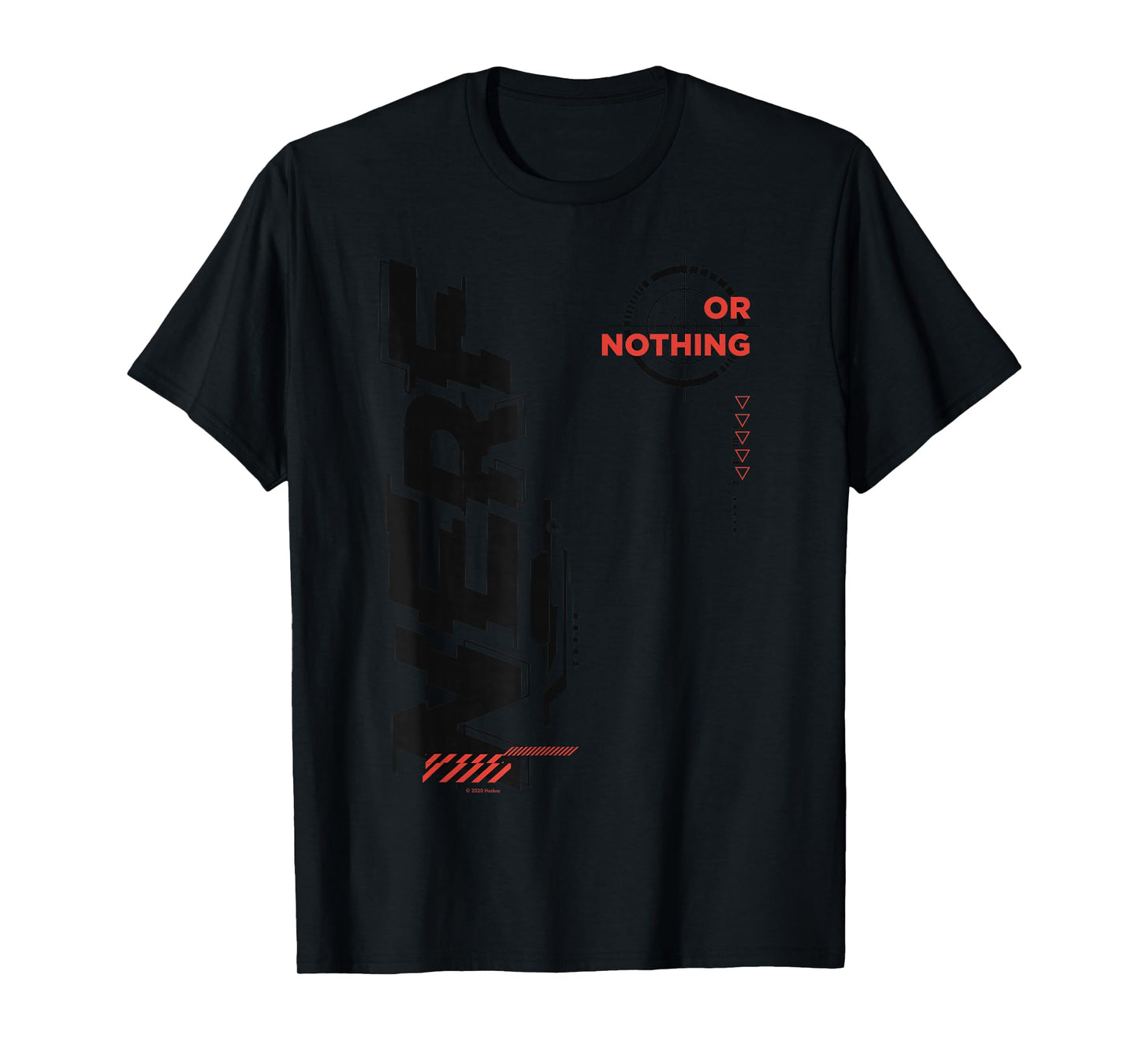 Nerf It's Nerf Or Nothing Target Bullseye Side Graphic T-Shirt