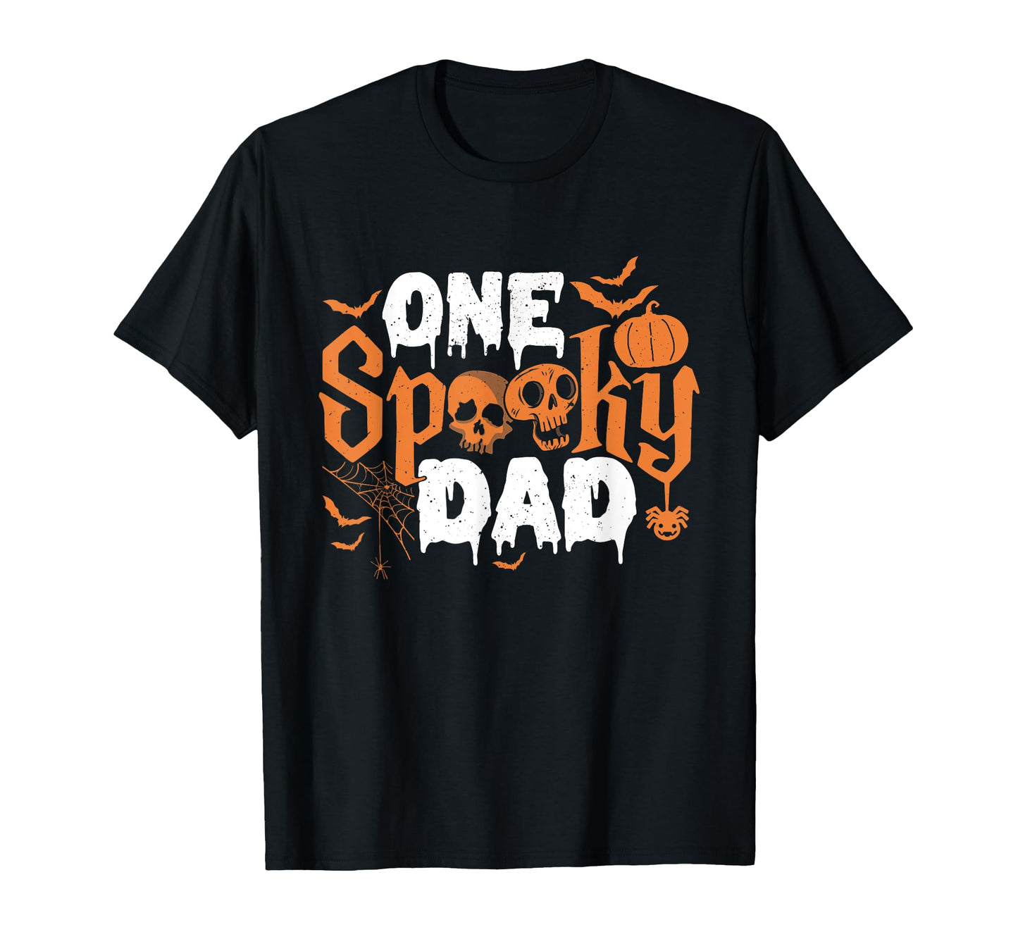 One Spooky Dad Boo Halloween Cute Family Matching Group T-Shirt