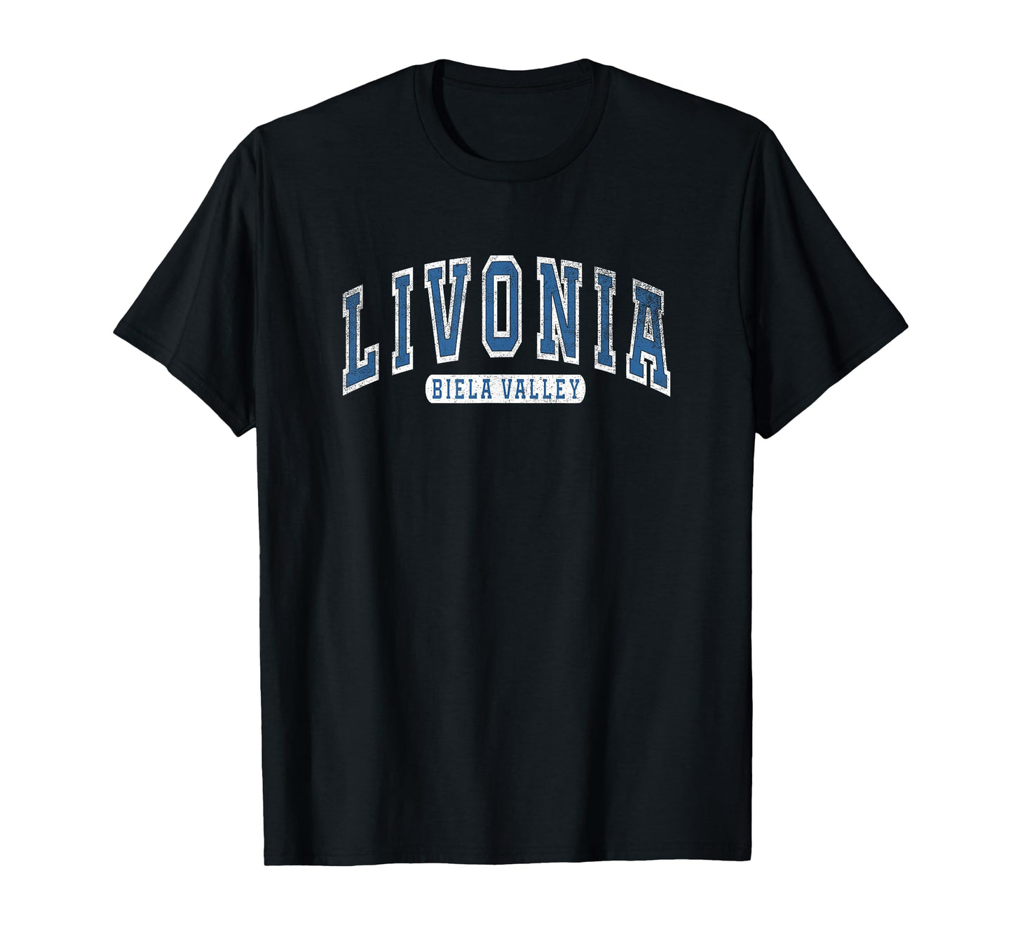 Teamzad Livonia Varsity Dayz Mountains Nature Camping Gamer Gift T-Shirt, Small, Black
