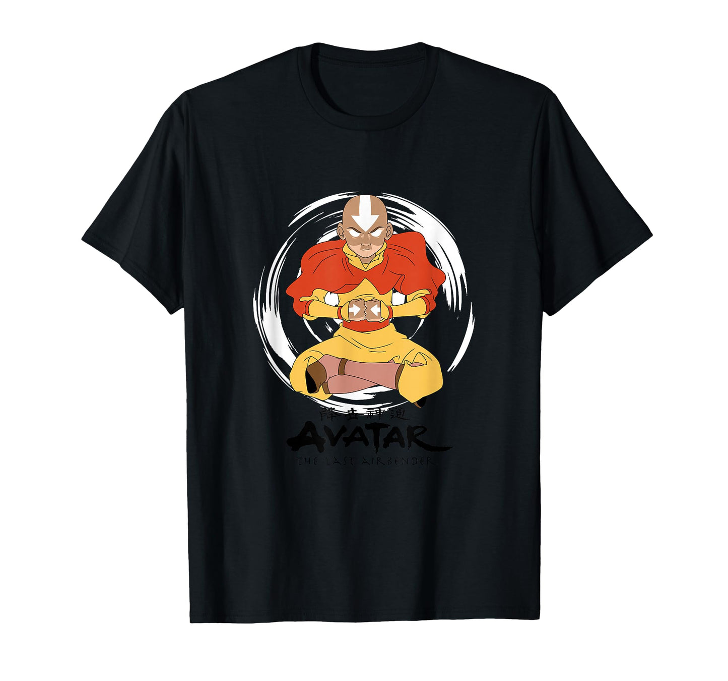 Avatar: The Last Airbender Aang Avatar State Circle Burst T-Shirt