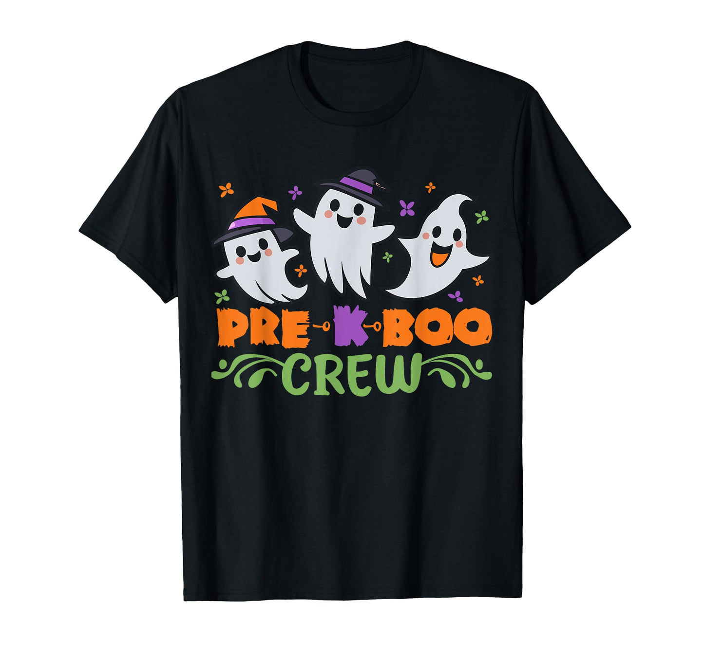Pre K Boo Crew Pre Kindergarten Treat or Trick Halloween T-Shirt
