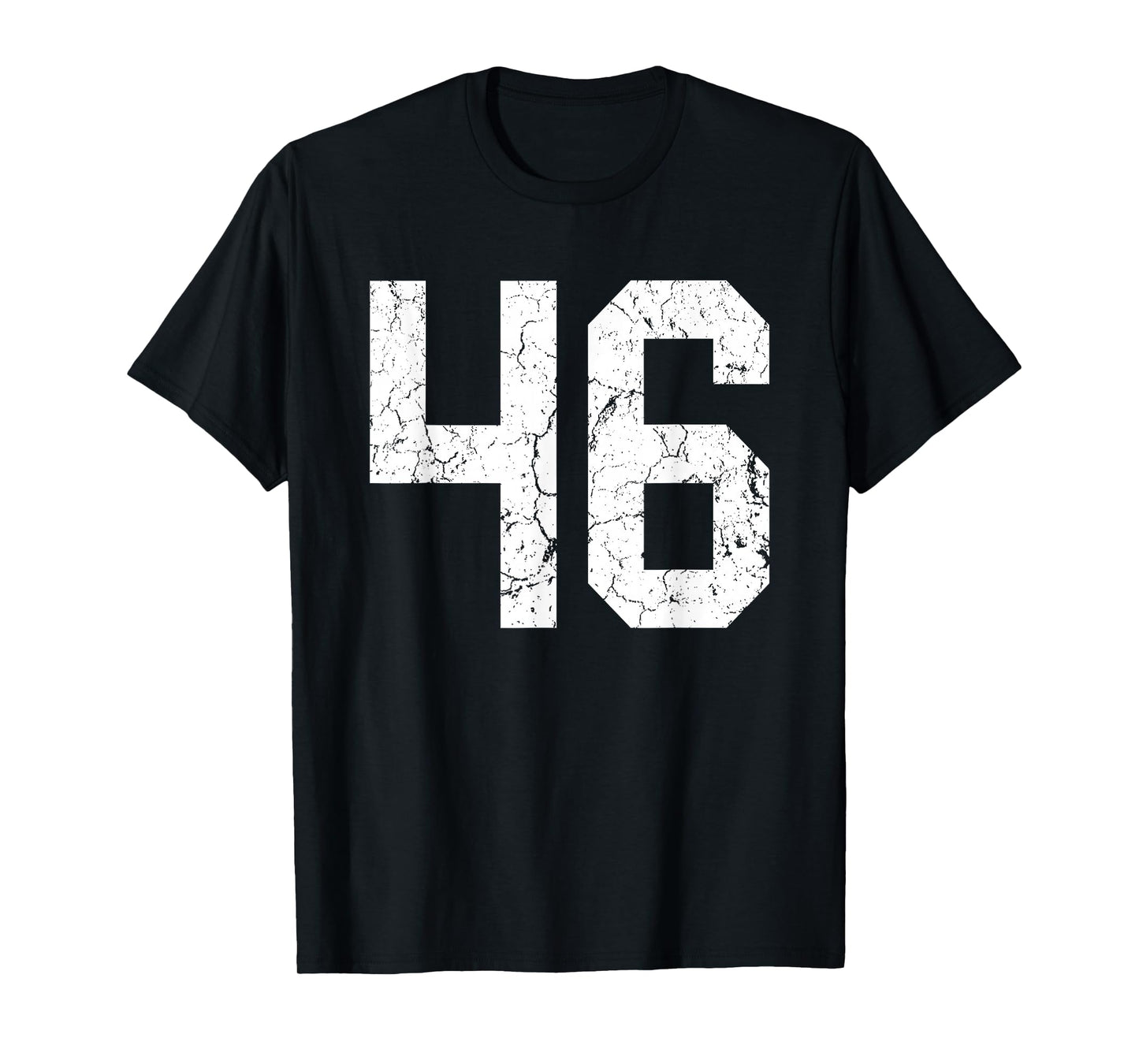 Distressed White Number 46 Jersey Player Uniform #46 T-Shirt