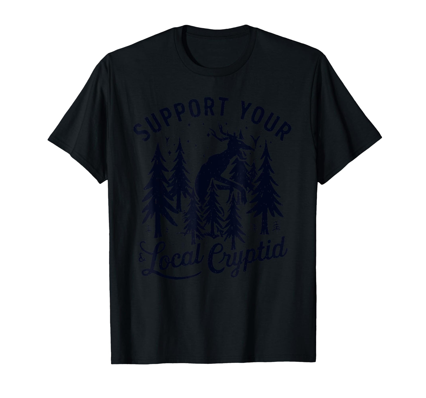 Official Cryptid Research Team Wendigo Hunting Creatures T-Shirt