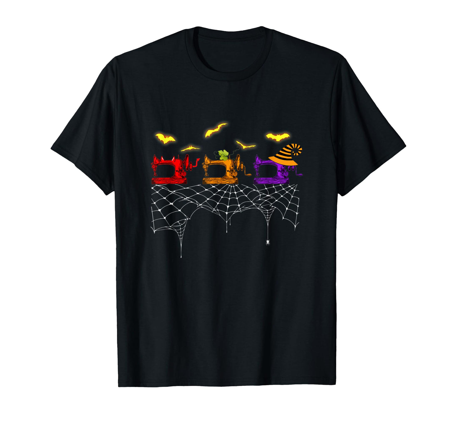 Quilter Scary Halloween Costume Sewing Machine T-Shirt