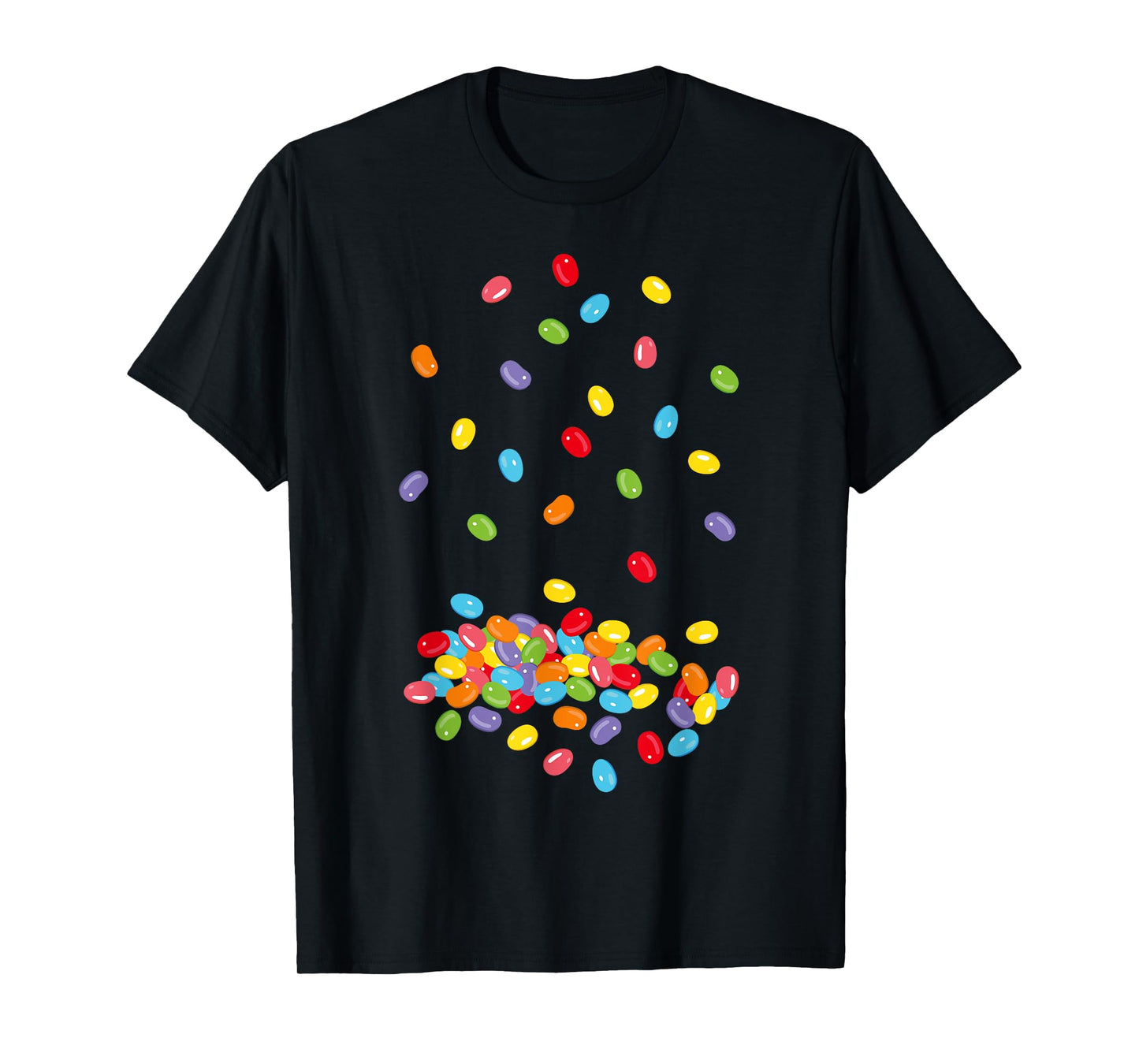 Jelly Beans Colourful Jelly Sweets Design T-Shirt