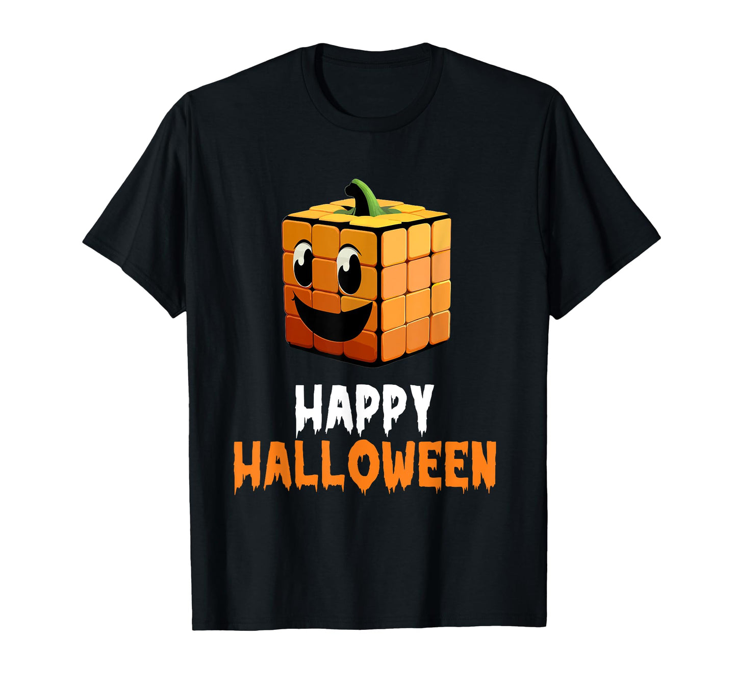 Happy Halloween Speed Cubing Puzzle Cuber Costume T-Shirt