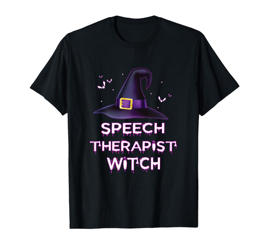 Spooky Speech Therapist Witch Halloween Costume 2023 T-Shirt