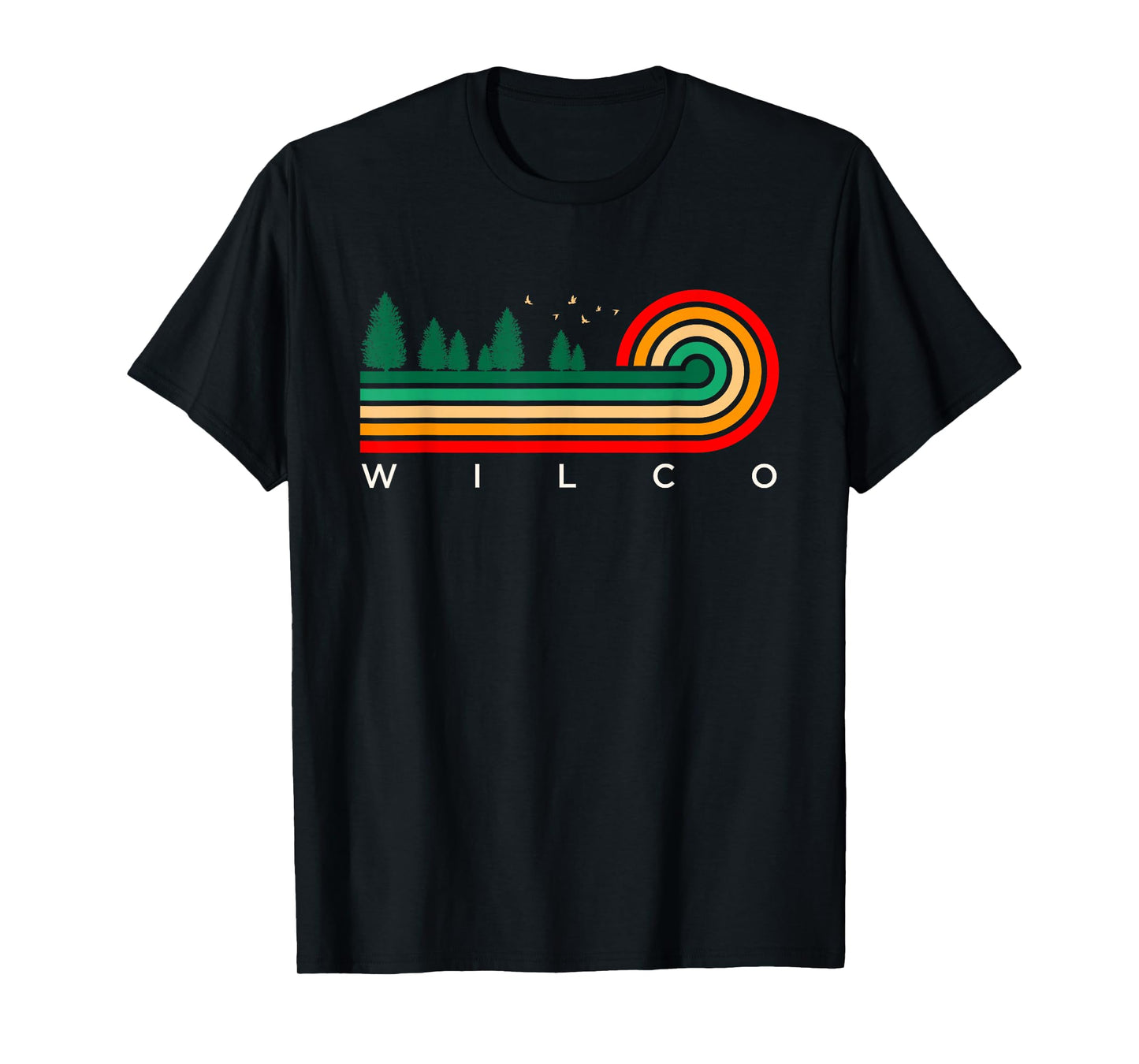 Evergreen Vintage Stripes Wilco, Texas T-Shirt