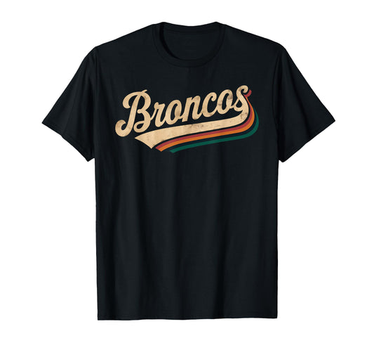 Retro Broncos Name Vintage Classic Gift for Men Women Kids T-Shirt