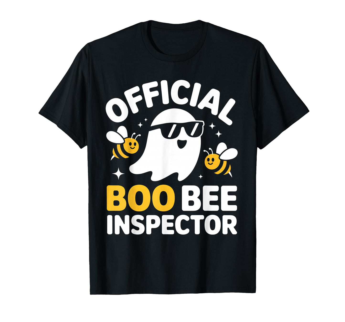 Halloween Boo Official Bee Inspector Funny Costume Men Women T-Shirt
