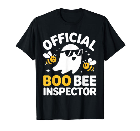 Halloween Boo Official Bee Inspector Funny Costume Men Women T-Shirt