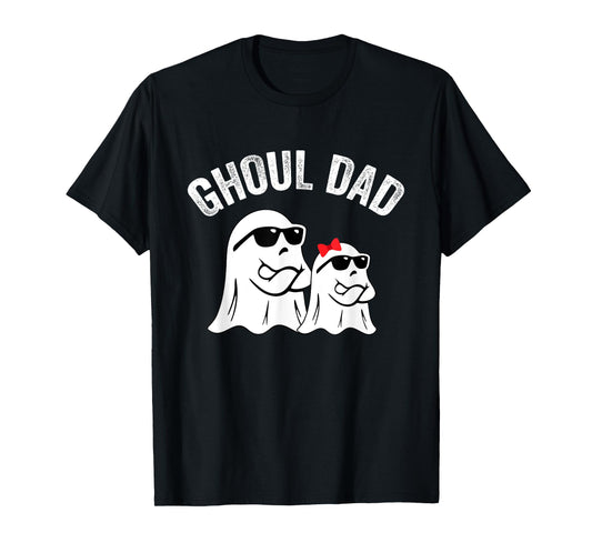 Ghoul Dad Funny Halloween Daddy Ghost Vintage T-Shirt