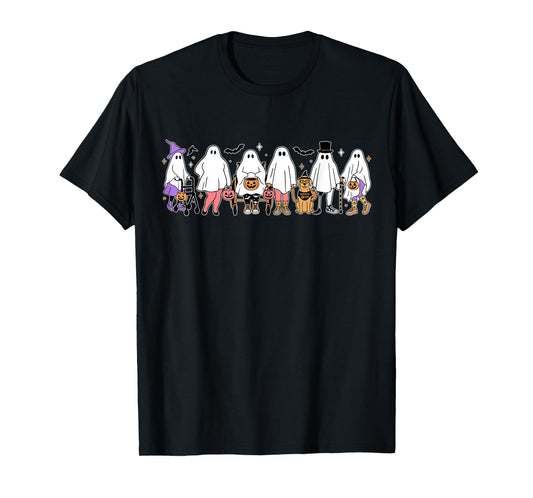Ghost Disability Pride Halloween Spoonie Chronic Illness T-Shirt