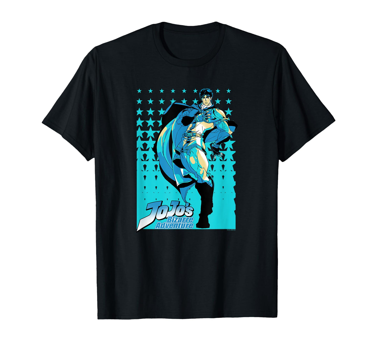 JoJo Part 1 Phantom Blood Jonathan Joestar Star Pattern T-Shirt