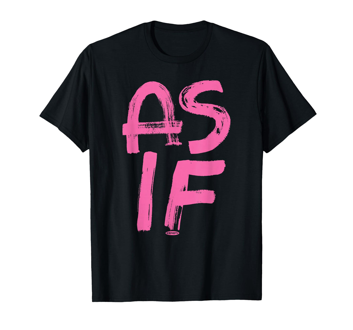 Clueless As If T-Shirt - Blue, Men's, Small, Short Sleeve, Classic Fit, Cotton/Polyester Blend, Officially Licensed Graphic