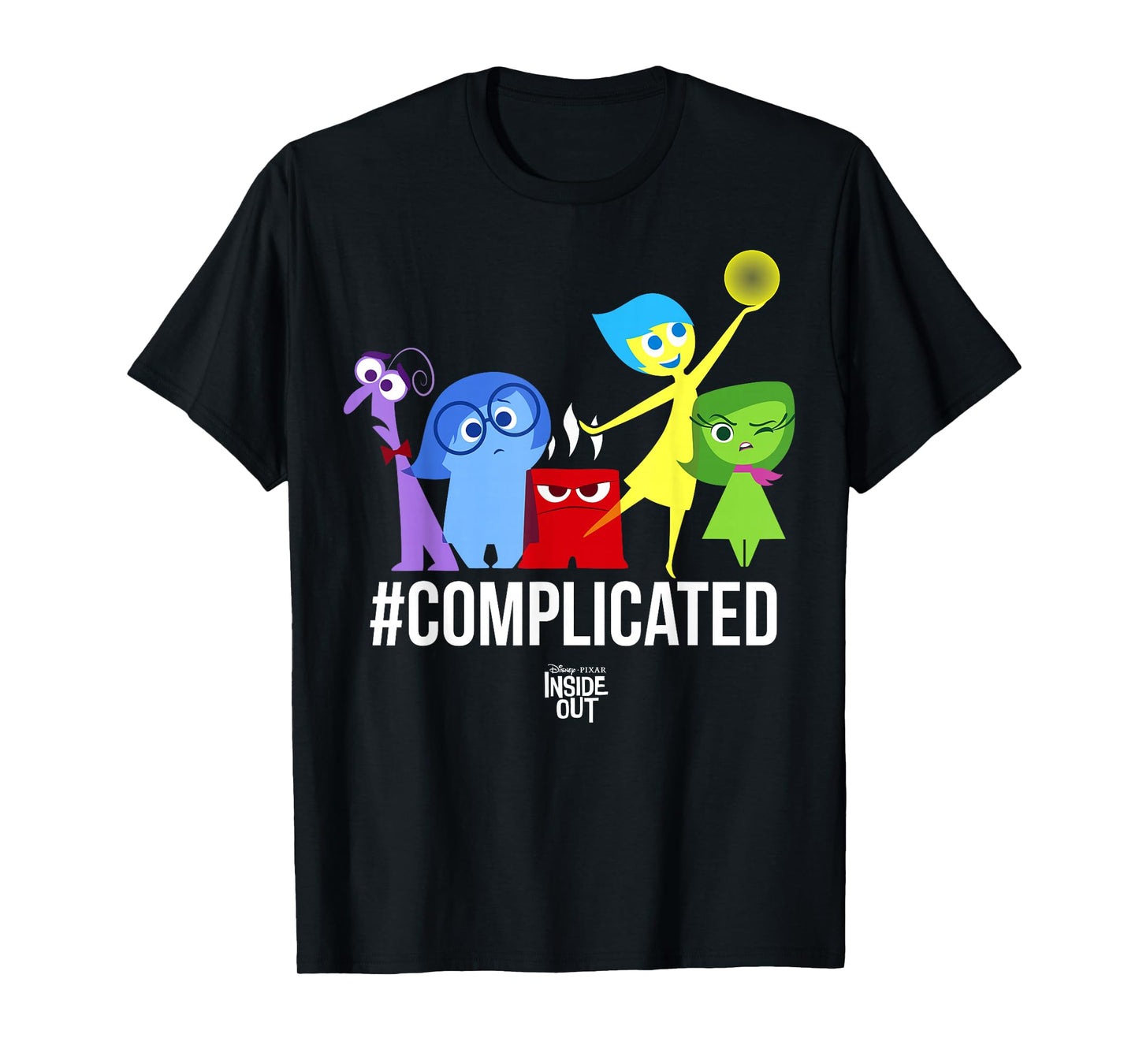 Disney Pixar Inside Out Complicated Emotions Group Shot T-Shirt