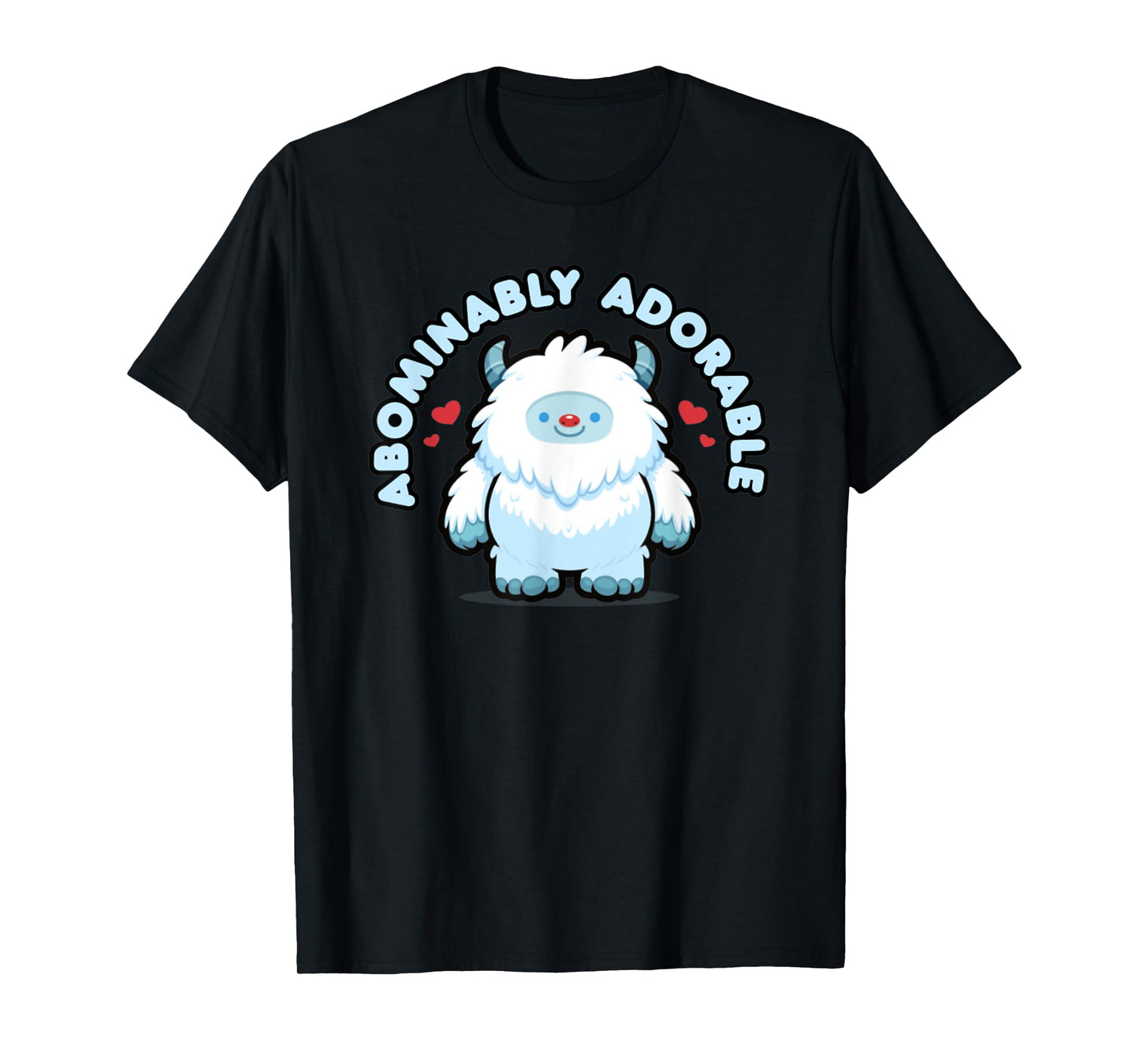 Abominably Adorable Kawaii Yeti Cartoon Snow Monster T-Shirt