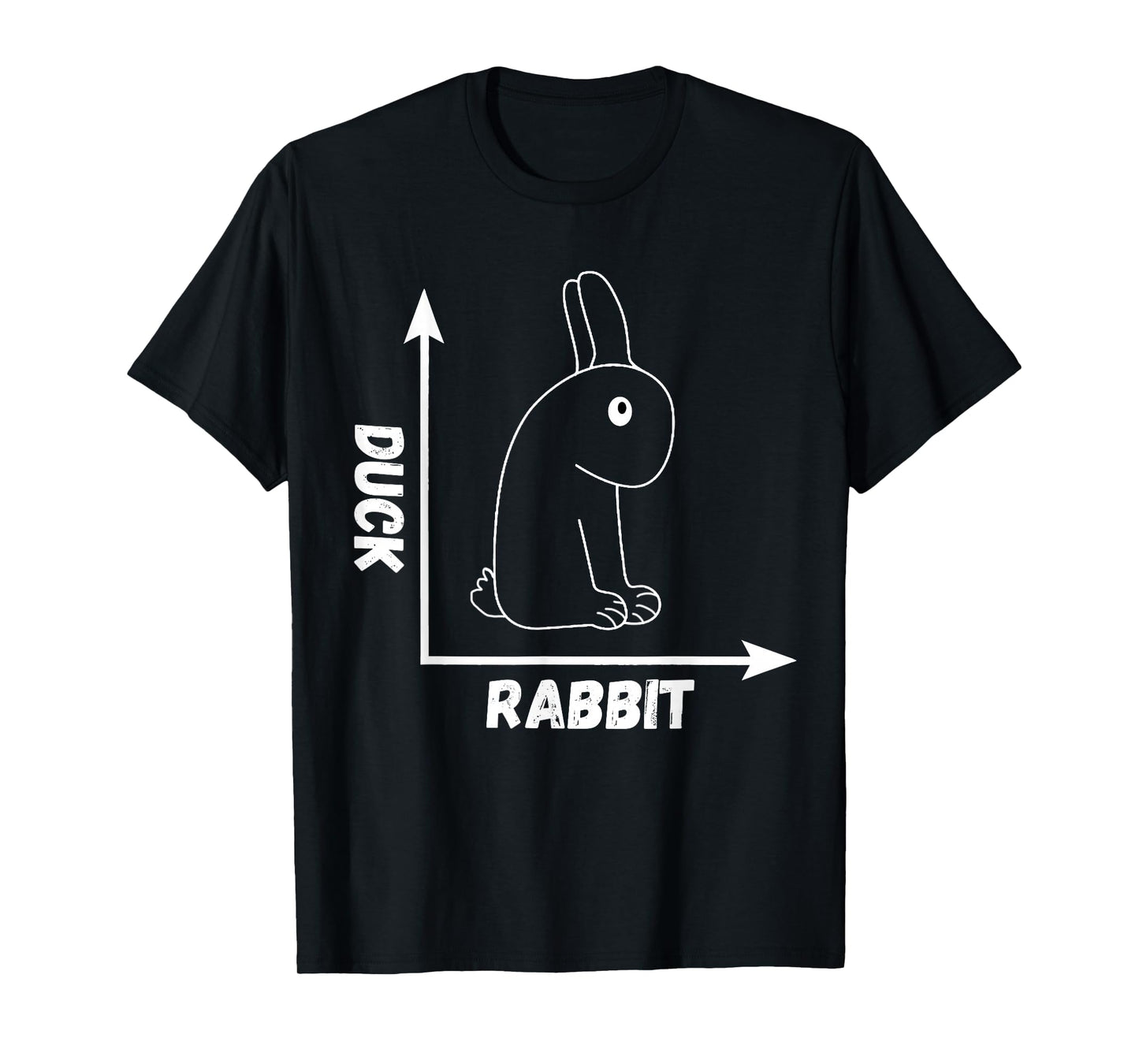 Crazy Optical Illusion Rabbit Duck Perspective Wittgenstein T-Shirt