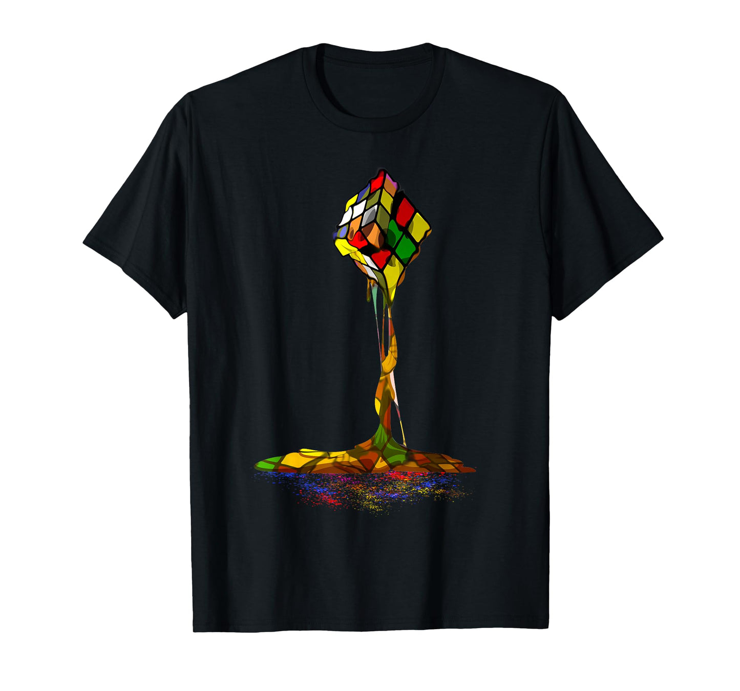 Melting Puzzle Cube Retro Speed Cubing 80's Vintage Toy T-Shirt