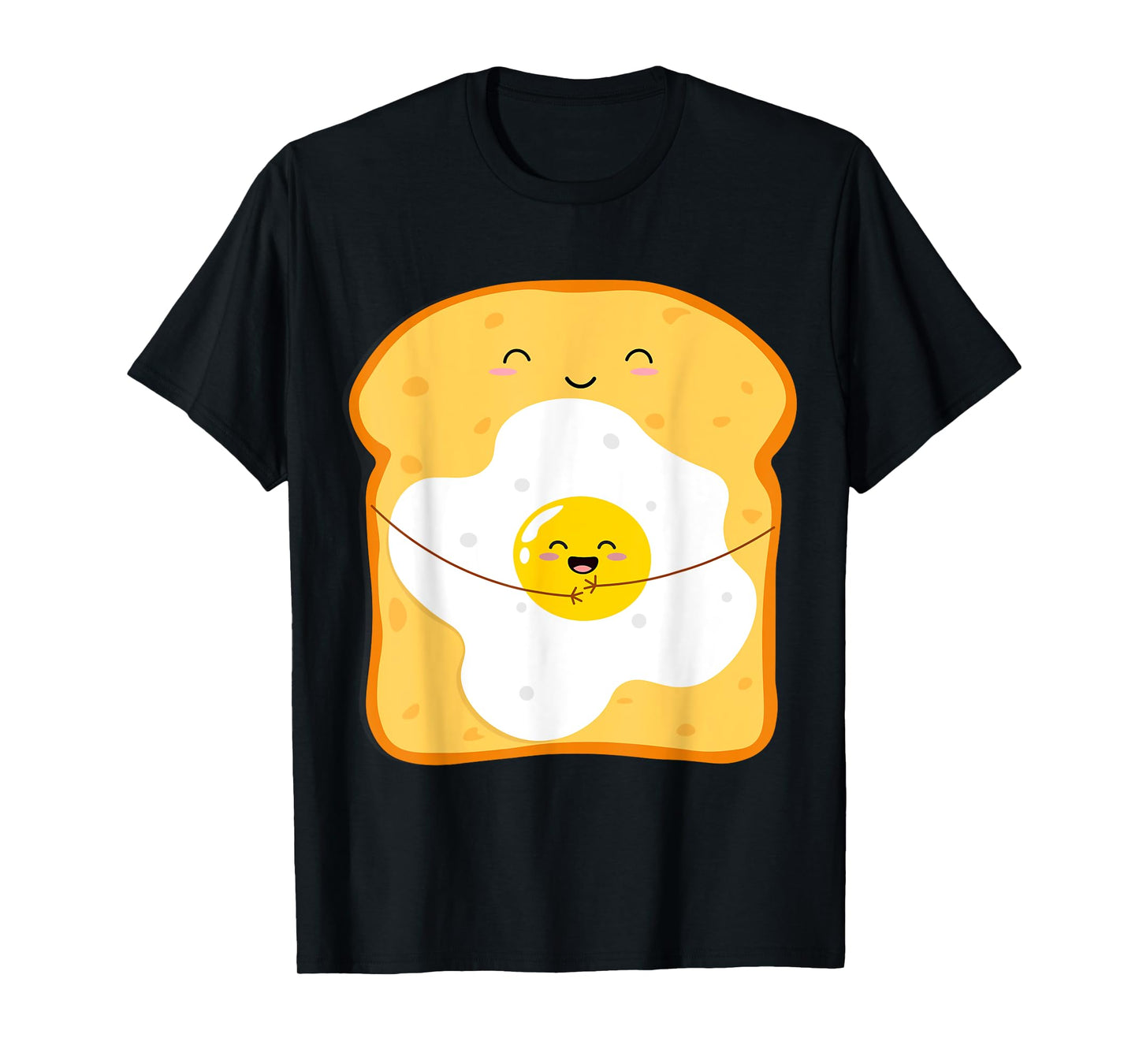 Funny Japanese Kawaii Egg Bread Cute Kawaii Breakfast Anime T-Shirt